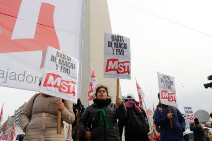 Marcha en el Obelisco