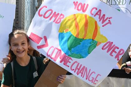 Marcha en Nueva York por el cambio climático