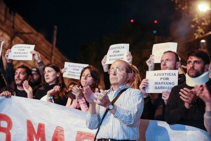 Marcha en reclamo por el crimen de Mariano Barbieri, asesinado de una puñalada en Palermo