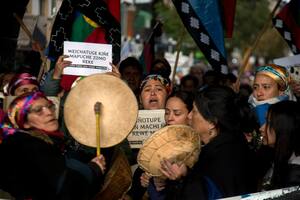 Marcha en solidaridad con el pueblo mapuche en Villa Mascardi 12-10-22