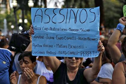 Marcha en Zárate pidiendo justicia por el asesinato de Fernando Báez Sosa