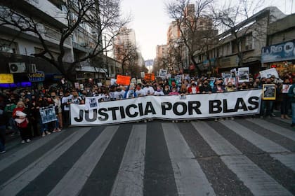 Una de las marchas para pedir Justicia por el homicidio de Blas Correas