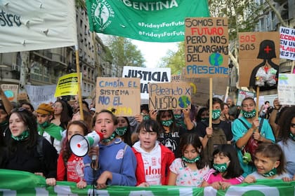Marcha por el cambio climatico . Buenos Aires