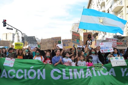 La marcha por el cambio climático fue de Plaza Mayo al Congreso