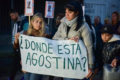 Marcha por la desaparición de Agostina Vega en Córdoba