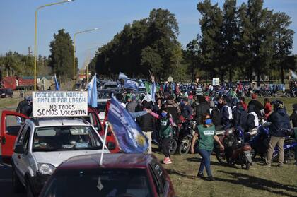 Marchas a favor y en contra de la expropiación de Vicentín desde Avellaneda hacia Reconquista el dia del Banderazo Federal 9J