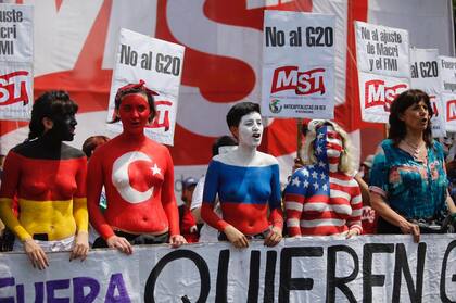 Marchas contra la cumbre del G20