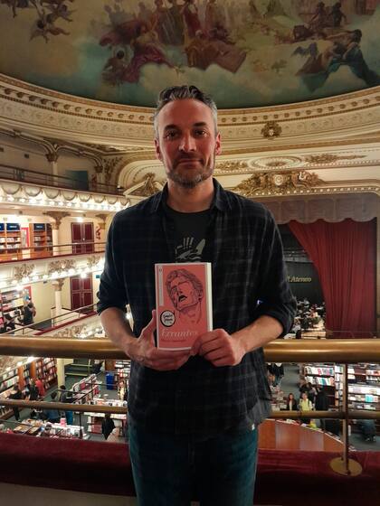 Marco Amerighi en la librería El Ateneo Grand Splendid