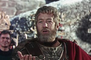 Marco Aurelio, interpretado por Alec Guinness en "La caída del Imperio Romano"
