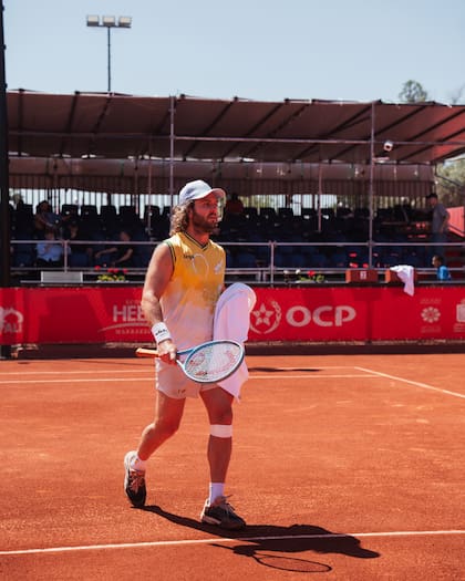 Marco Trungelliti en el ATP 250 de Marrakech, donde se aseguró llegar al top 100 por primera vez