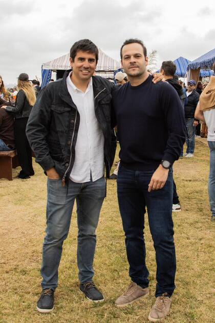 Marco Villasboa Lanusse, manager de La Dolfina, y Ze Neto, director de entretenimiento del grupo brasileño JHSF.