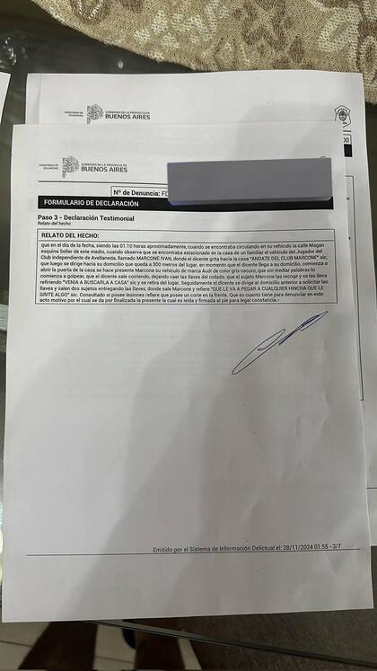 Marcone amenazó con pegarle a cualquier hincha que le grite algo