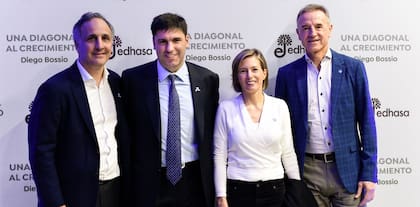 Marcos Bulgheroni, Diego Bossio, Carolina Castro y Pablo Cagnoli
