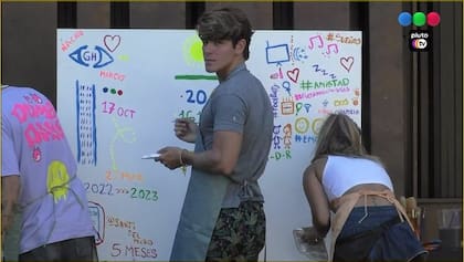 Marcos, Julieta y Nacho dibujan en su última tarde en Gran Hermano