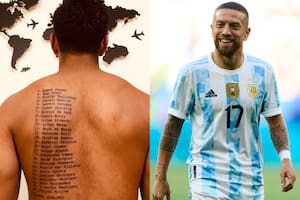 Compartió la promesa que hizo por la selección tras ganar el Mundial y el Papu Gómez lo felicitó