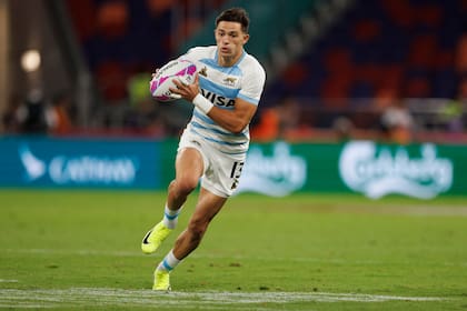 Marcos Moneta anotó tres tries en los primeros dos partidos del Seven de Hong Kong y llegó a 18 en la temporada