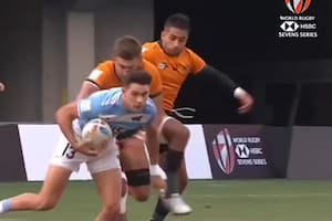 Marcos Moneta, el mejor jugador del mundo, en el partido ante Australia