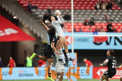 Marcos Moneta gana en las alturas. Con 22 tries, está tercero en la lista de máximos anotadores de la temporada