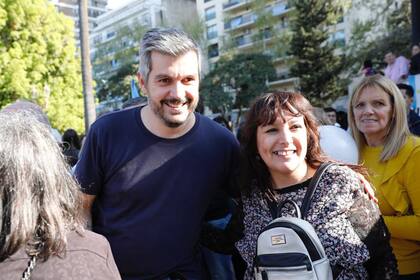 Marcos Peña en las Barrancas de Belgrano