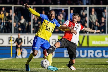 Marcos Senesi, en el partido del fin de semana pasado contra Cambuur, con victoria por 3-2 para Feyenoord