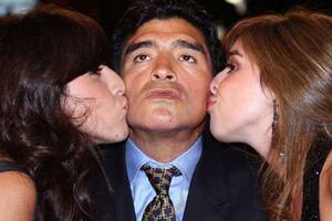 En guerra con Morla: Dalma y Gianinna registraron la imagen de Diego Maradona