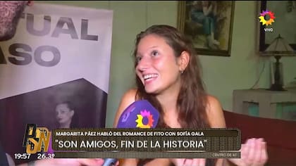 Margarita Páez aseguró que su papá y Sofía Gala son muy amigos y desmintió que sean novios