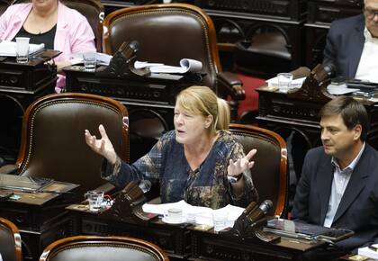 Margarita Stolbizer se cruzó con un diputado libertario durante el debate por la ley ómnibus