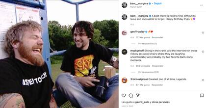 Margera le dedicó un mensaje a su amigo