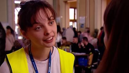 Margherita Husmanov es una refugiada ucraniana que ahora es voluntaria