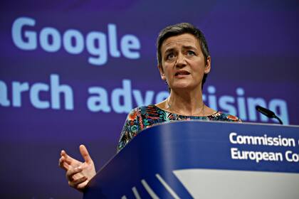Margrethe Vestager, vicepresidente de la Comisión Europea y encargada de supervisar la política digital del Viejo Continente