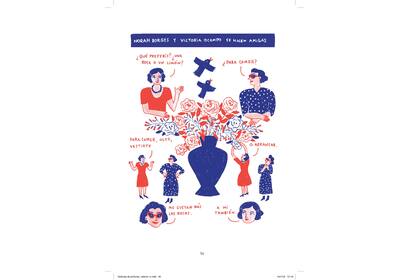 En una sola página, la artista rosarina cuenta el inicio de la amistad entre Norah Borges y Victoria Ocampo