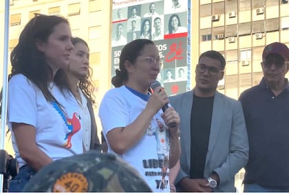 María Alexandra Gómez pidió por la liberación de su marido Nahuel Gallo, secuestrado en Venezuela en 2024