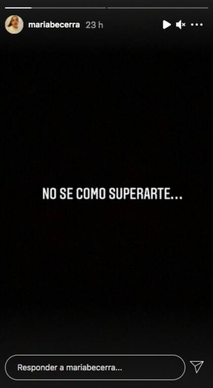 María Becerra compartió un mensaje en Instagram que desconcertó a sus seguidores