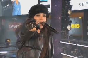 María Becerra cantó en Times Square por los festejos de Año Nuevo