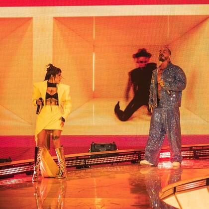 María Becerra y J Balvin en el Coachella 2024