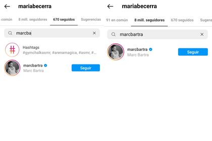 María Becerra y Marc Batra intercambiaron likes y se siguen en Instagram