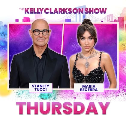 María Becerra y Stanley Tucci son los próximos invitados de The Kelly Clarkson (Foto: Instagram/@
kellyclarksonshow)