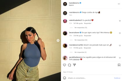 María Becerra ya se encuentra en Madrid (Foto: Instagram @mariabecerra)