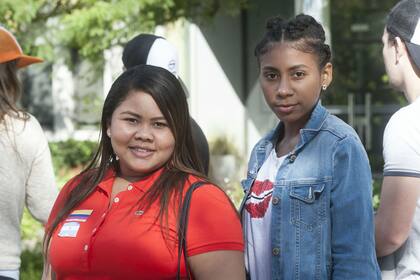 María Claudia y Tisha vinieron a estudiar desde Colombia