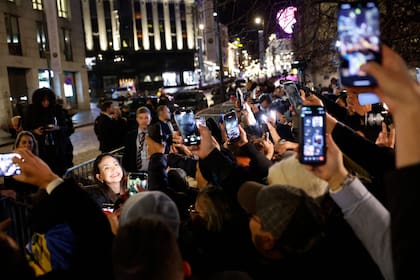 María Corina Machado antes de saltar las vallas