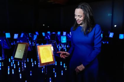 María Corina Machado asiste a la inauguración de la exposición oficial del Premio Nobel de la Paz en Oslo, Noruega, el 11 de diciembre de 2025
