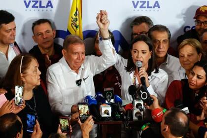 María Corina Machado dijo que la oposición ganó en todos los territorios.