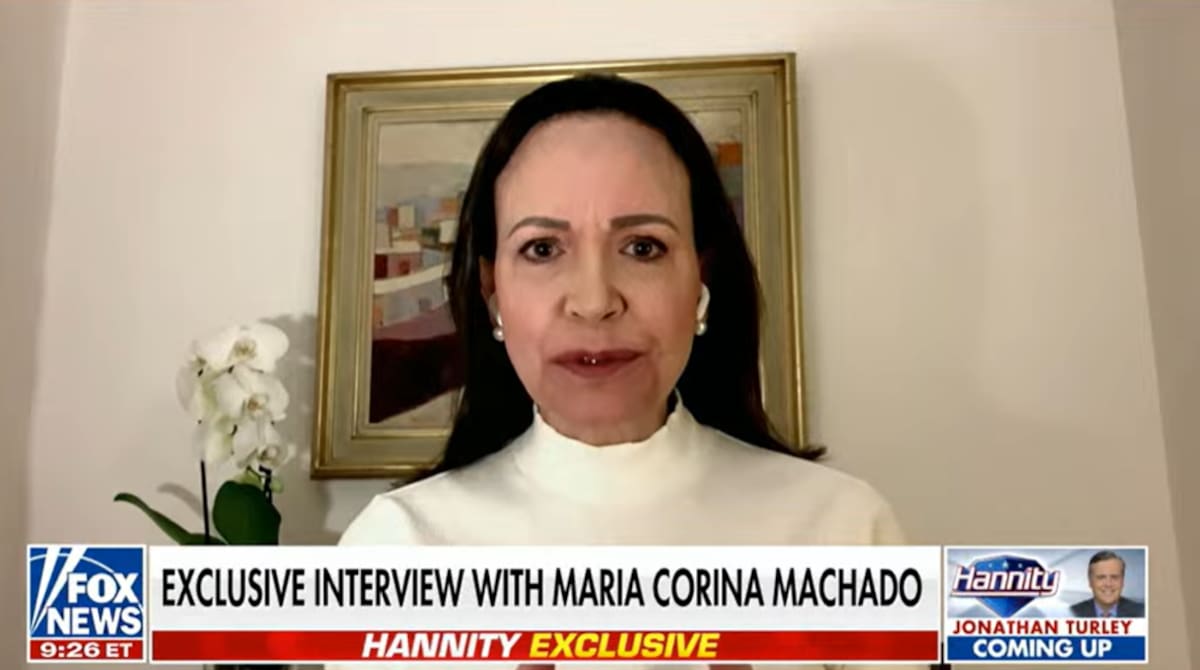 Machado não reconheceu Delsey Rodríguez como presidente da Venezuela Machado não reconheceu Delsey Rodríguez como presidente da Venezuela