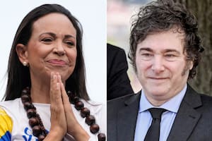 María Corina Machado y Javier Milei