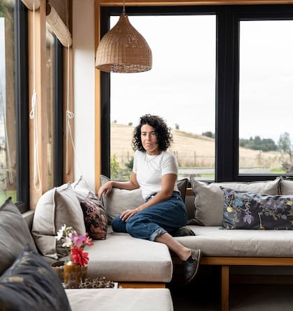 María Correa, diseñadora y dueña de esta casa de 210m2 en Puerto Varas.