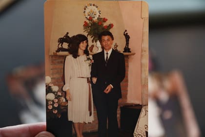 María del Carmen Ferreira y Luis César Avilés en la boda realizada en Uruguay