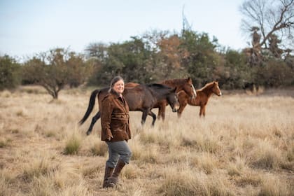 María del Pino Zapiola ama los caballos y estudió equinoterapia.