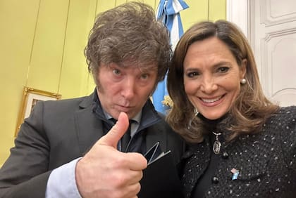 María Elvira Salazar visitó la Argentina para la asunción del presidente Javier Milei y también en agosto de 2024 (Archivo)