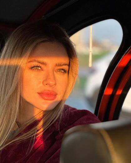 María Eugenia Suárez en su última mañana en Uruguay