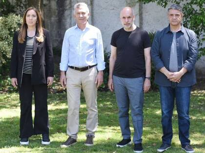 María Eugenia Vidal, Mauricio Macri, Horacio Rodríguez Larreta y Jorge Macri